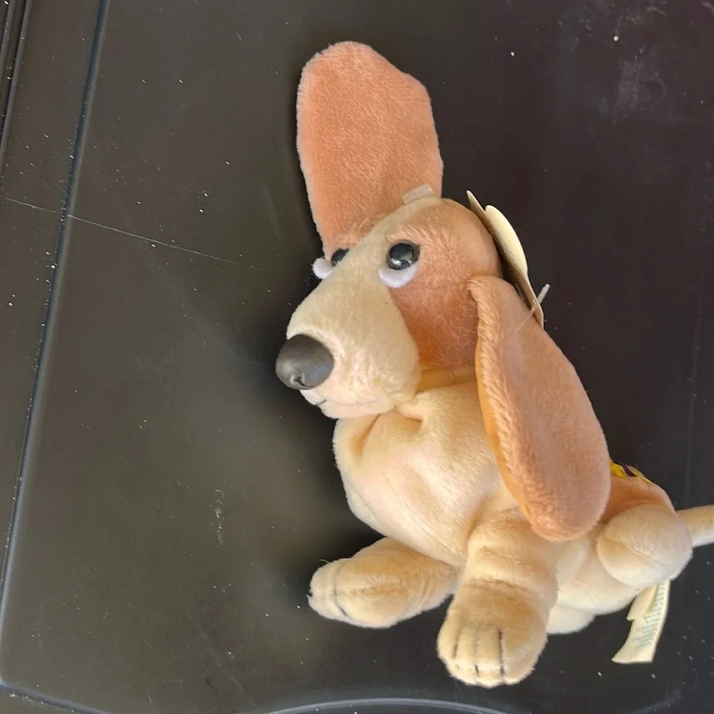 Plush Dog Toy - Brown and Cream